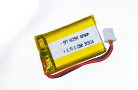 3.7V 602540 600mAh 耐高温充放电车载电子聚合物锂电池